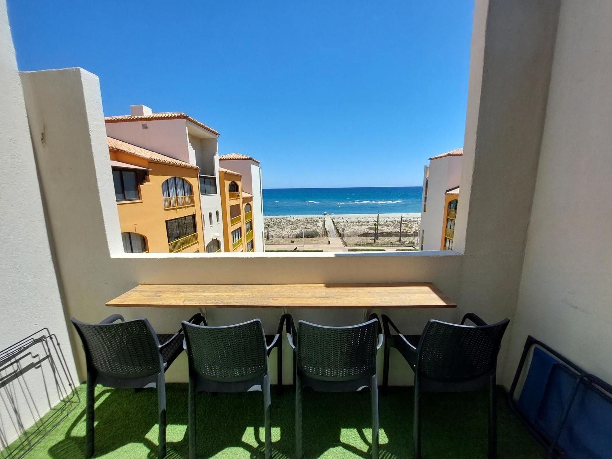 Appart Avec Terrasse Et Magnifique Vue Sur La Mer Ле Баркарес Экстерьер фото